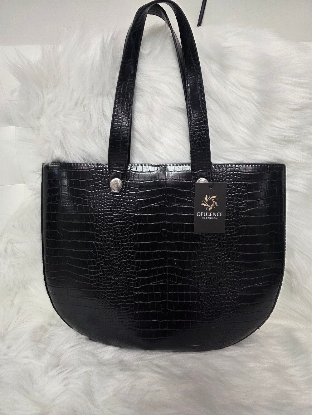 French Connection Snakeskin Tote